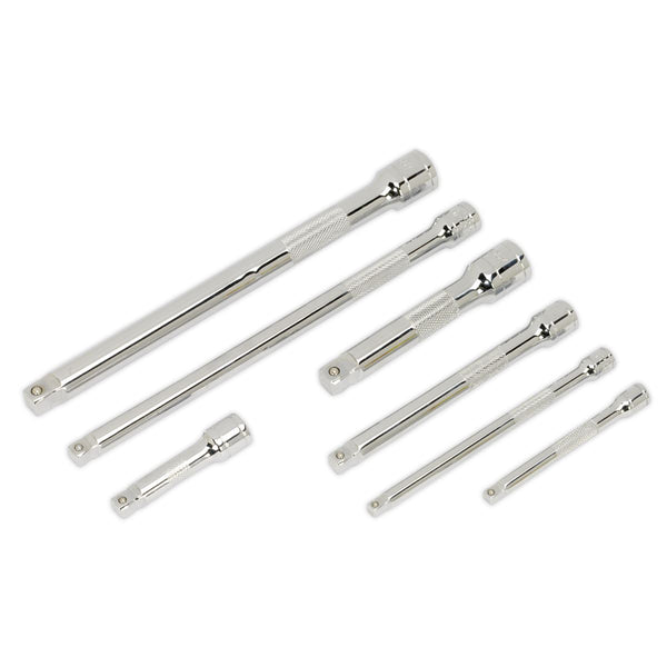 Wobble/Rigid Extension Bar Set 7pc 1/4", 3/8" & 1/2"Sq Drive