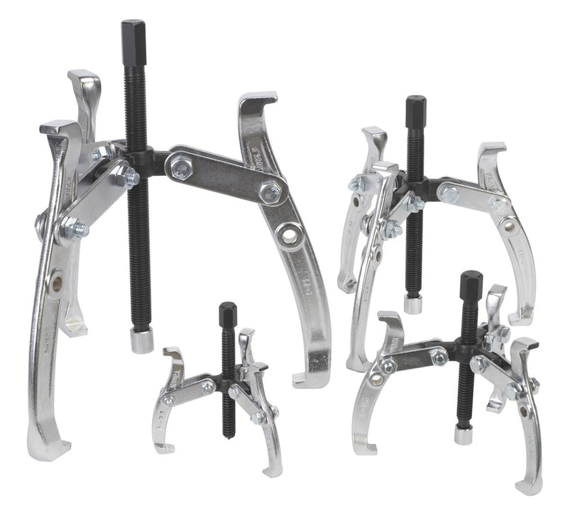 Gear Reversible Puller Set 4pc Triple Leg