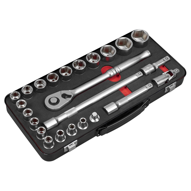 Sealey Premier Platinum Socket Set 1/2"Sq Drive 24pc AK7924