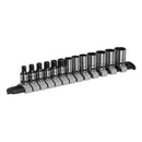 Sealey Premier Black Socket Set 1/4"Sq Drive 13pc AK7990