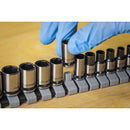 Sealey Premier Black Socket Set 1/4"Sq Drive 13pc AK7990