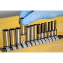 Sealey Premier Black Deep Socket Set 1/4"Sq Drive 13pc AK7991