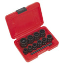 Sealey Spanner Type Bolt Extractor Set 3/8"Sq Drive 11pc AK8184