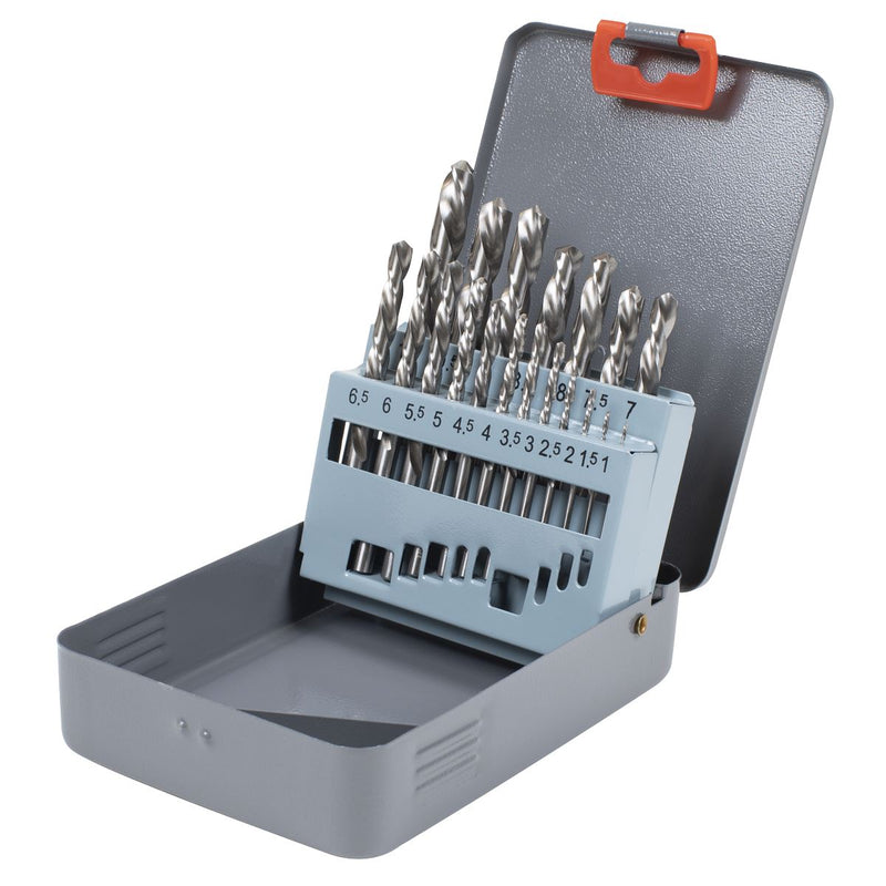 Sealey Left-Hand Spiral Drill Bit Set 19pc AK8190