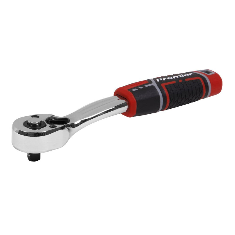 Sealey Premier Offset Ratchet Wrench with Flip Reverse 1/4"Sq Drive AK8937