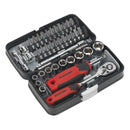 Sealey Premier Socket & Bit Set 1/4"Sq Drive 38pc AK8945
