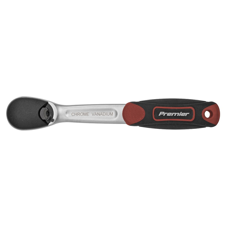 Ratchet Wrench 1/4"Sq Drive Dust-Free Flip Reverse - Premier Platinum