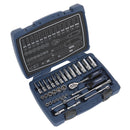 Sealey Premier Socket Set 1/4"Sq Drive 33pc AK8990