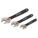 Sealey Premier Adjustable Ni-Fe Finish Wrench Set 3pc AK907