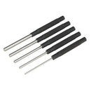 Sealey Imperial Parallel Long Pattern Pin Punch Set 5pc AK9124