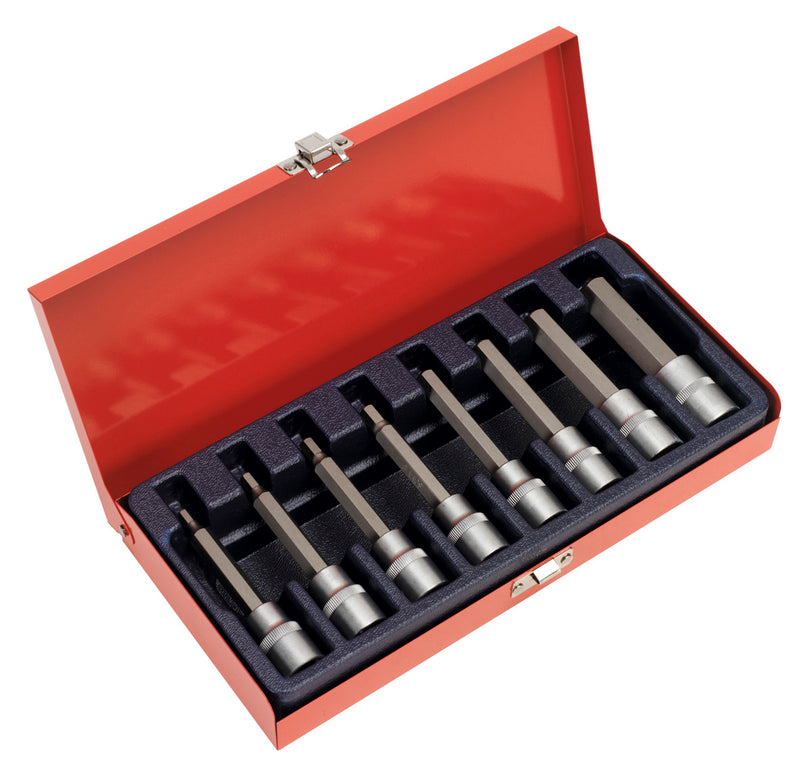 Hex Socket Bit Set 8pc 1/2"Sq Drive Metric