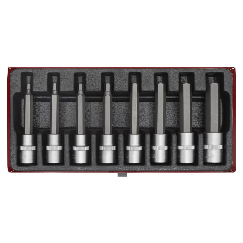 Hex Socket Bit Set 8pc 1/2"Sq Drive Metric