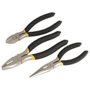 Sealey Premier Pliers Set Ni-Fe Finish 3pc AK9333