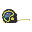 Sealey Metric/Imperial Rubber Tape Measure 5m(16ft) x 19mm - Display Box of 12 AK98912