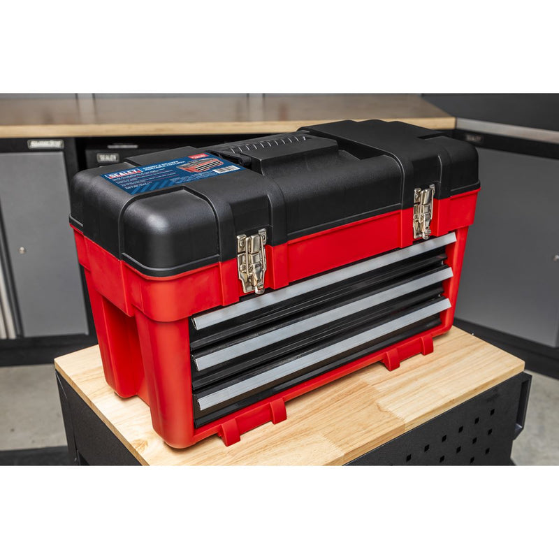 Toolbox 585mm 3 Drawer Portable