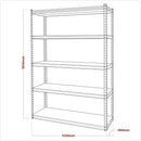 Sealey Racking Unit with 5 Shelves 220kg Capacity Per Level AP1200R