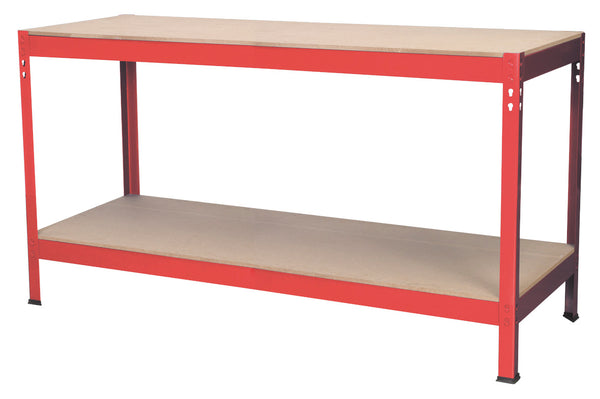 Workbench 1.53m Steel Wooden Top