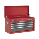Sealey American PRO&reg; Topchest 6 Drawer - Red/Grey AP2201BB
