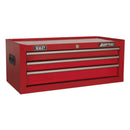 Sealey American PRO&reg; Mid-Box Tool Chest 3 Drawer - Red AP223