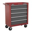 Sealey American PRO&reg; Rollcab 5 Drawer - Red/Grey AP22505BB