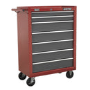 Sealey American PRO&reg; Rollcab 7 Drawer - Red/Grey AP22507BB