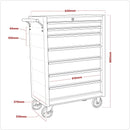 Sealey American PRO&reg; Rollcab 7 Drawer - Red/Grey AP22507BB