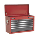 Sealey American PRO&reg; Topchest 9 Drawer - Red/Grey AP22509BB