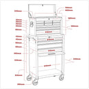 Sealey American PRO&reg; Topchest & Rollcab Combination 13 Drawer - Red/Grey AP22513BB