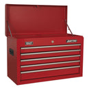 Sealey American PRO&reg; Topchest 5 Drawer - Red AP225