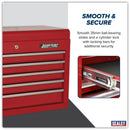 Sealey American PRO&reg; Topchest 5 Drawer - Red AP225