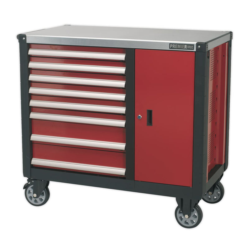 Mobile Workstation 8 Drawer with Ball-Bearing Slides