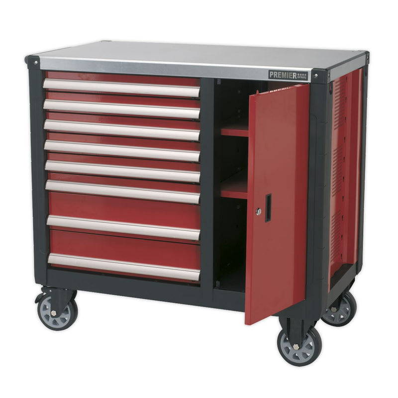 Mobile Workstation 8 Drawer with Ball-Bearing Slides