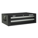 Sealey Superline PRO&reg; Mid-Box Tool Chest 2 Drawer - Black AP26029TB