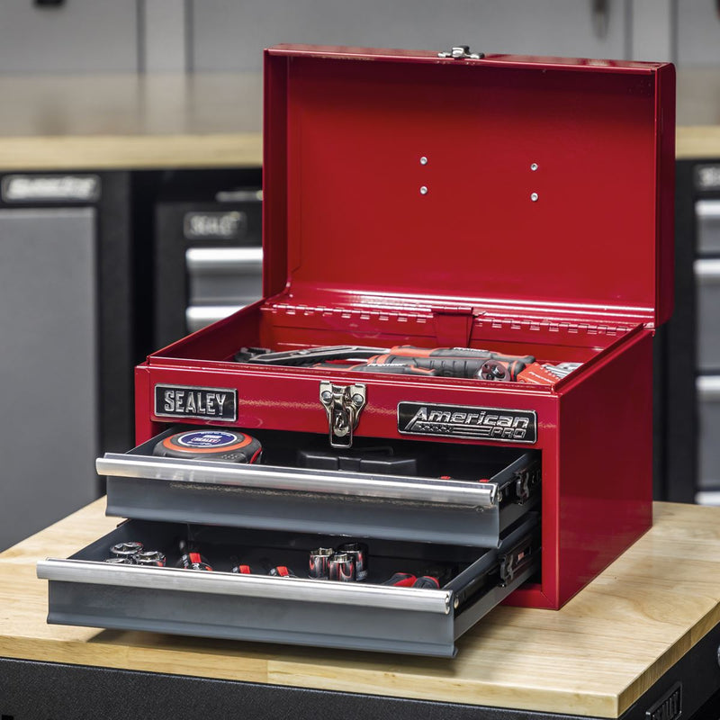 Toolbox 2 Drawer with Ball-Bearing Slides