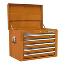 Sealey Superline PRO&reg; Topchest 5 Drawer - Orange AP26059TO
