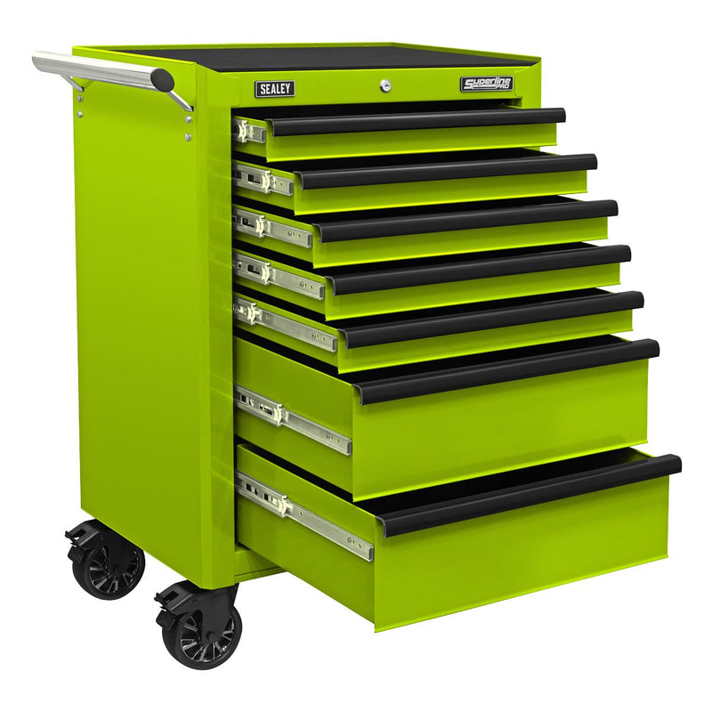 Sealey Superline PRO&reg; Rollcab 7 Drawer - Green/Black AP26479THV