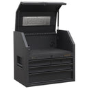 Sealey Superline PRO&reg; Black Edition Topchest with 4 Soft Close Drawers & Power Bar 660mm AP2704BE