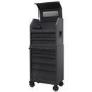 Sealey Superline PRO&reg; Black Edition Tool Chest Combination with 9 Soft Close Drawers & Power Bar AP27BESTACK