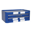 Sealey Premier&trade; Retro Style Mid-Box Tool Chest 2 Drawer - Blue with White Stripes AP28102BWS