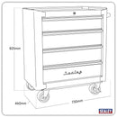 Sealey Premier&trade; Retro Style Rollcab 4 Drawer AP28204