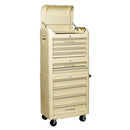 Sealey Premier&trade; Retro Style Topchest, Mid-Box Tool Chest & Rollcab Combination 10 Drawer - Cream AP28COMBO2