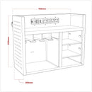 Sealey Superline PRO&reg; Power Tool Storage Rack with Power Bar AP30SRBE