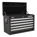 Sealey Superline PRO&reg; Topchest 5 Drawer - Black AP33059B
