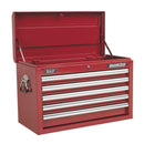 Sealey Superline PRO&reg; Topchest 5 Drawer - Red AP33059