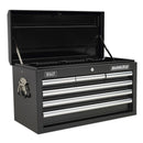 Sealey Superline PRO&reg; Topchest 6 Drawer - Black AP33069B