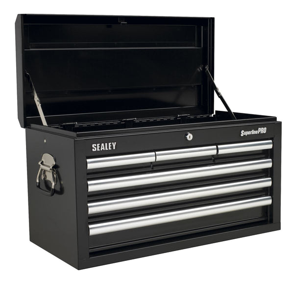 Topchest 6 Drawer with Ball-Bearing Slides - Black