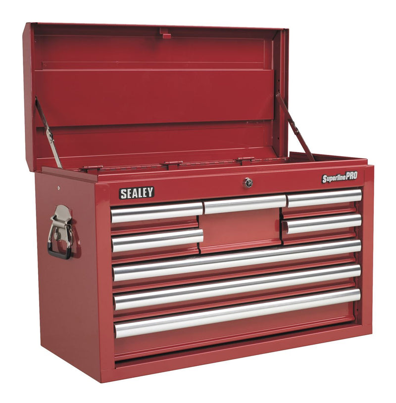 Topchest 8 Drawer with Ball-Bearing Slides - Red