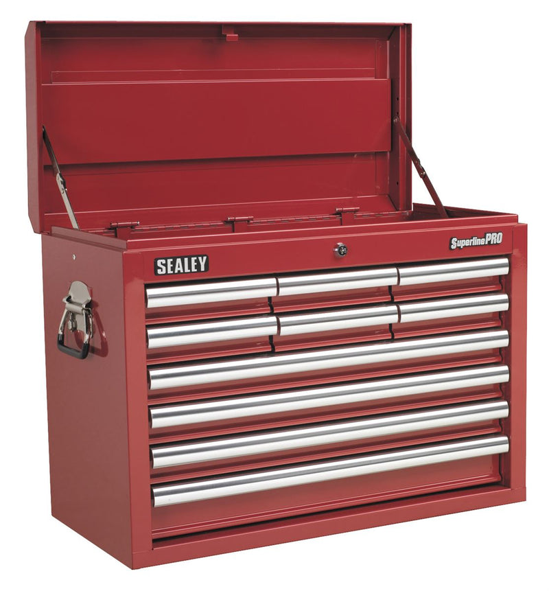 Topchest 10 Drawer with Ball-Bearing Slides - Red