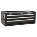Sealey Superline PRO&reg; Mid-Box Tool Chest 3 Drawer - Black AP33339B