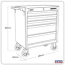 Sealey Superline PRO&reg; Rollcab 5 Drawer - Black AP33459B
